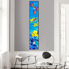 Lade das Bild in den Galerie-Viewer, Fisch und Seepferdchen Tier - voller runder Diamant - 25x115cm
