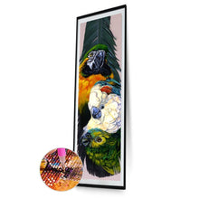 Lade das Bild in den Galerie-Viewer, Papagei - voller runder Diamant - 25x115cm
