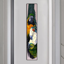 Lade das Bild in den Galerie-Viewer, Papagei - voller runder Diamant - 25x115cm
