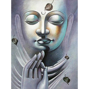 Buddha - voller runder Diamant - 30x40cm