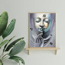 Lade das Bild in den Galerie-Viewer, Buddha - voller runder Diamant - 30x40cm
