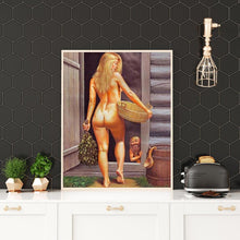 Lade das Bild in den Galerie-Viewer, Rückansicht - voller runder Diamant - 30x40cm
