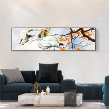 Lade das Bild in den Galerie-Viewer, Zweig Vogel - voller runder Diamant - 80x30cm
