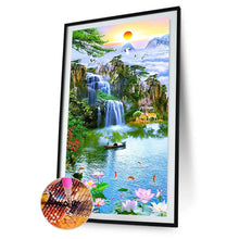 Lade das Bild in den Galerie-Viewer, Fantasy Natur-Set - voller runder Diamant - 45x85cm
