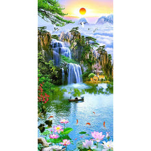 Lade das Bild in den Galerie-Viewer, Fantasy Natur-Set - voller runder Diamant - 45x85cm
