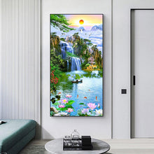 Lade das Bild in den Galerie-Viewer, Fantasy Natur-Set - voller runder Diamant - 45x85cm
