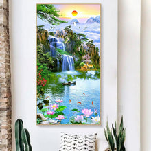 Lade das Bild in den Galerie-Viewer, Fantasy Natur-Set - voller runder Diamant - 45x85cm
