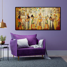 Lade das Bild in den Galerie-Viewer, Ägypten Leben - voller runder Diamant - 100x50cm
