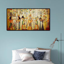 Lade das Bild in den Galerie-Viewer, Ägypten Leben - voller runder Diamant - 100x50cm
