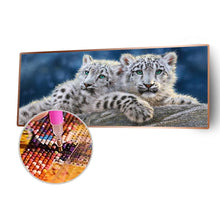 Lade das Bild in den Galerie-Viewer, Tiger - voller runder Diamant - 80x30cm
