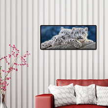 Lade das Bild in den Galerie-Viewer, Tiger - voller runder Diamant - 80x30cm
