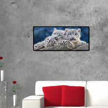 Lade das Bild in den Galerie-Viewer, Tiger - voller runder Diamant - 80x30cm
