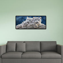 Lade das Bild in den Galerie-Viewer, Tiger - voller runder Diamant - 80x30cm
