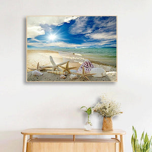 Strandschale - voller quadratischer Diamant - 50x40cm