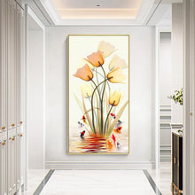 Lade das Bild in den Galerie-Viewer, Fischblumen - voller runder Diamant - 45x85cm
