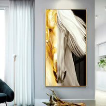 Lade das Bild in den Galerie-Viewer, Zwei - Farbe Pferd Set - voller runder Diamant - 45x85cm
