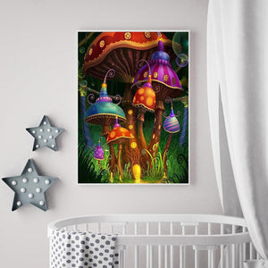 Pilzhaus - voller quadratischer Diamant - 40x50cm