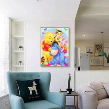 Lade das Bild in den Galerie-Viewer, Cartoon Bär - voller quadratischer Diamant - 40x50cm
