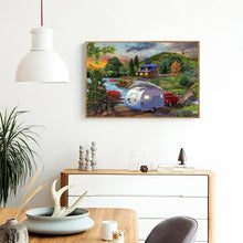 Lade das Bild in den Galerie-Viewer, Bergwagen - voller quadratischer Diamant - 50x40cm
