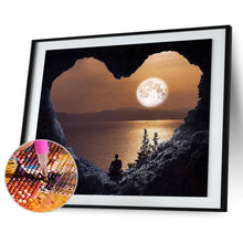 Lade das Bild in den Galerie-Viewer, Liebe Sonnenuntergang - voller quadratischer Diamant - 50x40cm
