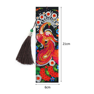 2pcs Pfau-DIY Diamond Painting Lesezeichen