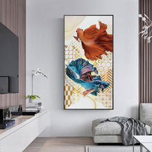 Lade das Bild in den Galerie-Viewer, Fisch - voller runder Diamant - 50x100cm
