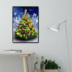 Weihnachtsbaum - voller quadratischer Diamant - 40x50cm