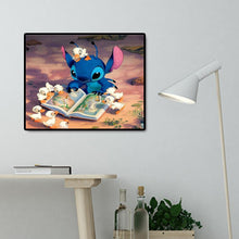 Lade das Bild in den Galerie-Viewer, Cartoon Alien Hund - voller quadratischer Diamant - 50x40cm
