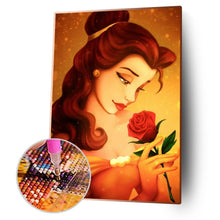 Lade das Bild in den Galerie-Viewer, Rose Prinzessin - voller quadratischer Diamant - 40x50cm
