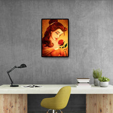 Lade das Bild in den Galerie-Viewer, Rose Prinzessin - voller quadratischer Diamant - 40x50cm
