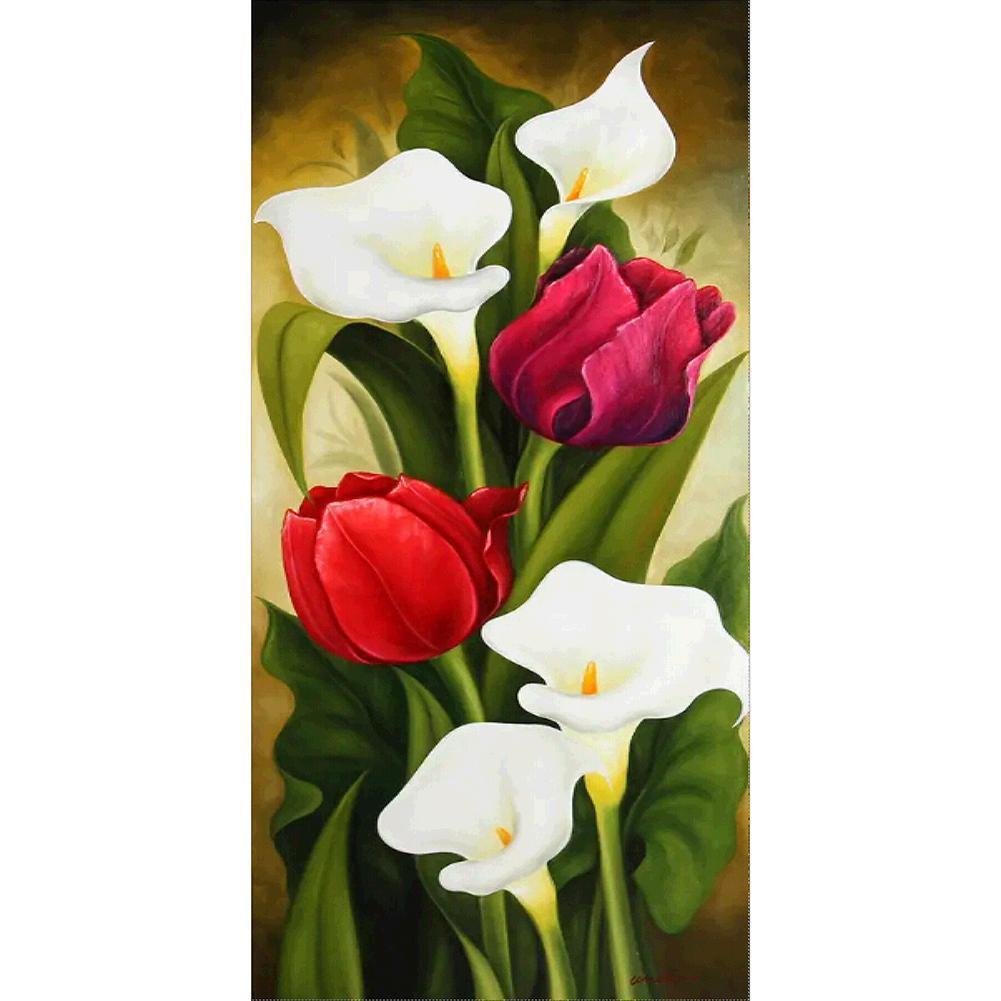 Blume - voller runder Diamant - 45x85cm