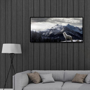 Berglandschaft - voller runder Diamant - 80x40cm