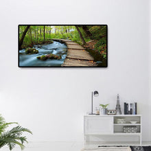 Lade das Bild in den Galerie-Viewer, Berglandschaft - voller runder Diamant - 80x40cm
