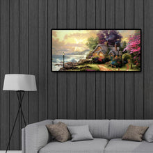 Lade das Bild in den Galerie-Viewer, Berglandschaft - voller runder Diamant - 80x40cm
