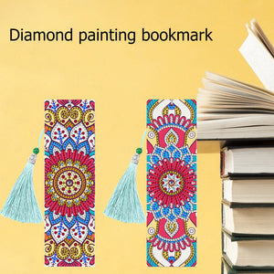 2pcs Mandala-DIY Diamond Painting Lesezeichen