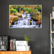 Lade das Bild in den Galerie-Viewer, Wasserfall - voller quadratischer Diamant - 50x40cm
