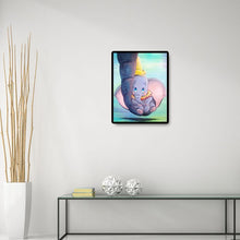 Lade das Bild in den Galerie-Viewer, Cartoon Elefant - voller quadratischer Diamant - 40x50cm
