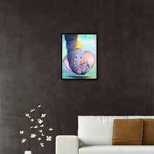 Lade das Bild in den Galerie-Viewer, Cartoon Elefant - voller quadratischer Diamant - 40x50cm
