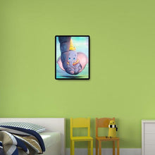 Lade das Bild in den Galerie-Viewer, Cartoon Elefant - voller quadratischer Diamant - 40x50cm
