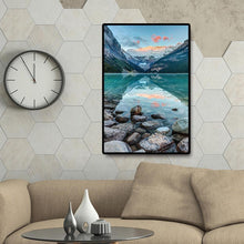Lade das Bild in den Galerie-Viewer, Klarer Fluss - voller runder Diamant - 30x40cm
