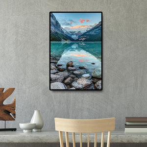 Klarer Fluss - voller runder Diamant - 30x40cm