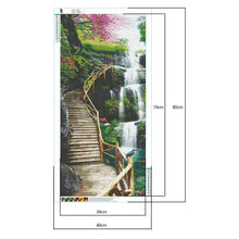 Lade das Bild in den Galerie-Viewer, Wasserfall-Trestle - voller runder Diamant -
