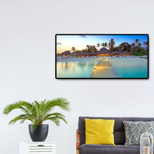 Lade das Bild in den Galerie-Viewer, Strandvilla - voller runder Diamant - 80x40cm
