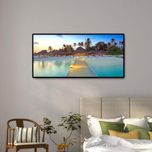 Lade das Bild in den Galerie-Viewer, Strandvilla - voller runder Diamant - 80x40cm
