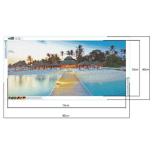 Lade das Bild in den Galerie-Viewer, Strandvilla - voller runder Diamant - 80x40cm
