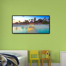 Lade das Bild in den Galerie-Viewer, Strandvilla - voller runder Diamant - 80x40cm
