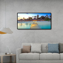 Lade das Bild in den Galerie-Viewer, Strandvilla - voller runder Diamant - 80x40cm
