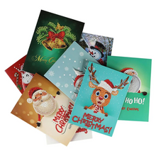 Lade das Bild in den Galerie-Viewer, 8pcs/set Christmas Greeting Cards Diamond Painting
