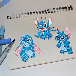 2pcs Cartoon diy Diamantzeichnungsaufkleber