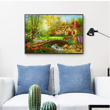 Lade das Bild in den Galerie-Viewer, Landschaft - voller quadratischer Diamant - 50x40cm
